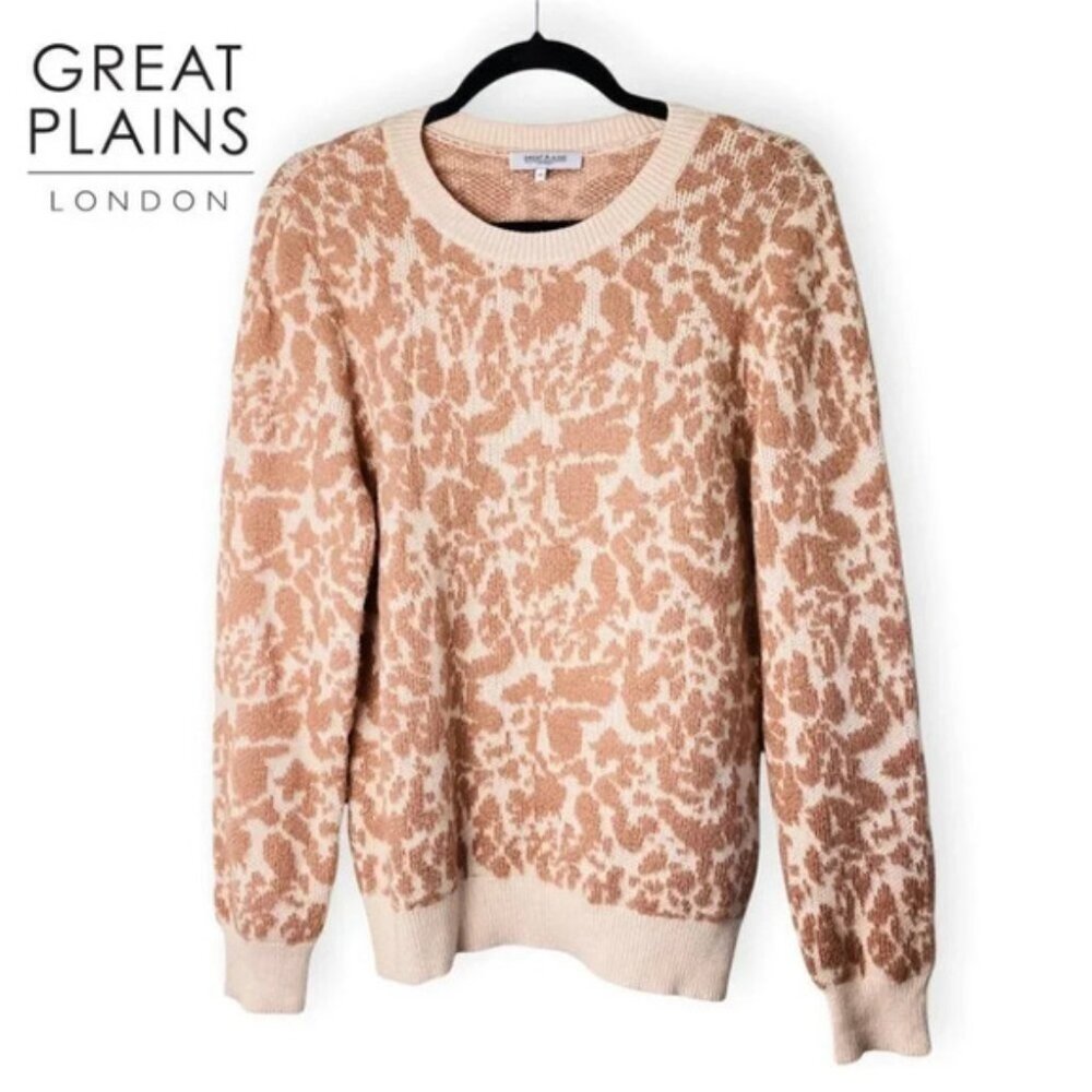 Great Plains London Peach Pullover  Long Sleeve Sweater